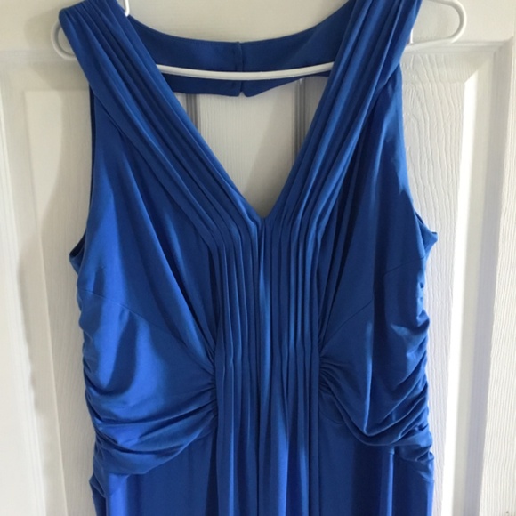 Wedding guest long dress Royal Blue - Picture 3 of 4